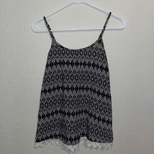 Mossimo, spaghetti strap, tank top, black white